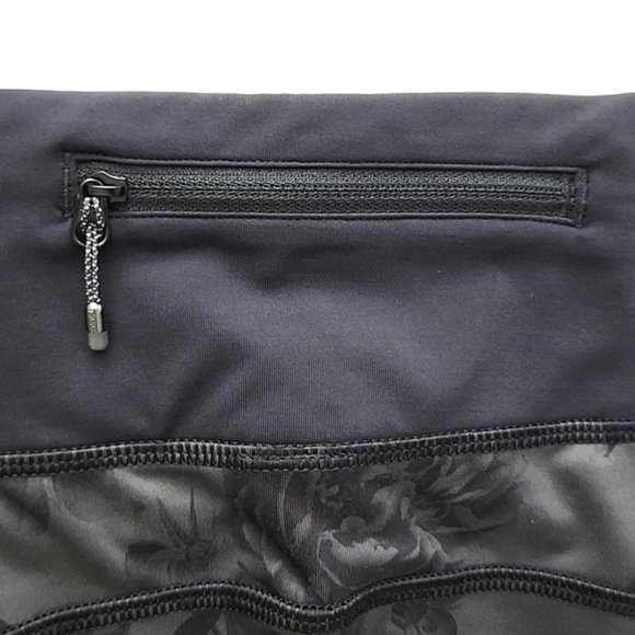 Lululemon Speed Tight Brisk Bloom Black Soot Floral Luxtreme Leggings 28" Size 8 - Picture 11 of 16